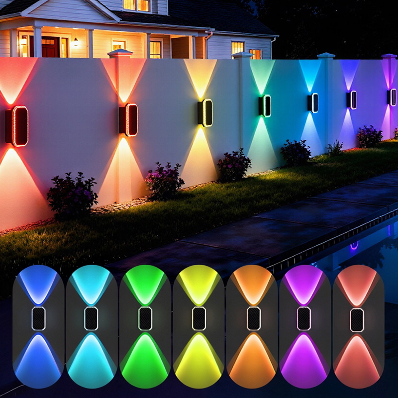 Outdoor Lighting Zigbee - Inteligentne lampy solarne RGB do ogrodzeń