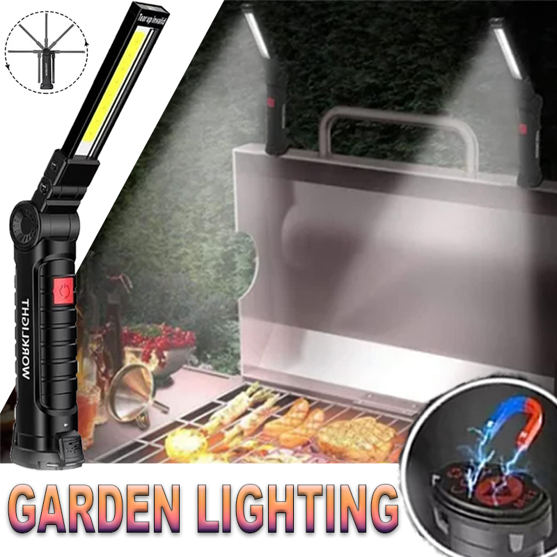 Outdoor Lighting Panel - Przenośna latarka LED z magnetycznym haczykiem,