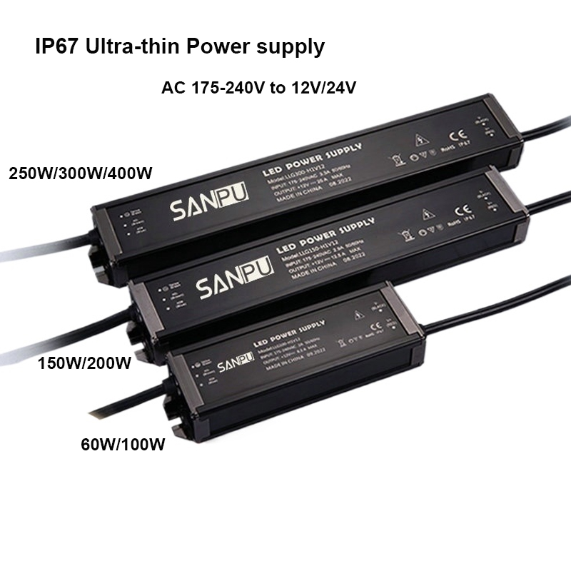 Outdoor Lighting Transformer Box - Ultra-cienki, wodoodporny zasilacz IP67 do oświetlenia