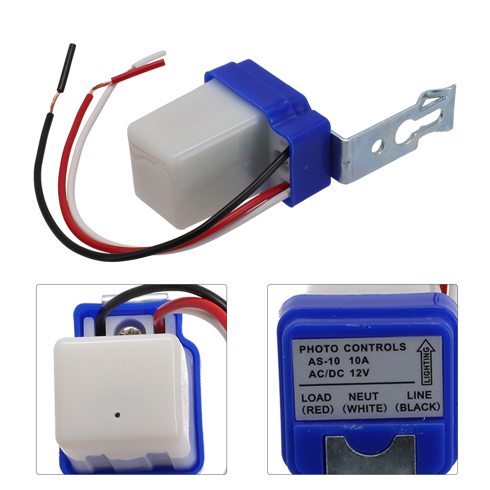 Photocell Outdoor Lighting - Czujnik zmierzchowy do lamp ulicznych zasilany