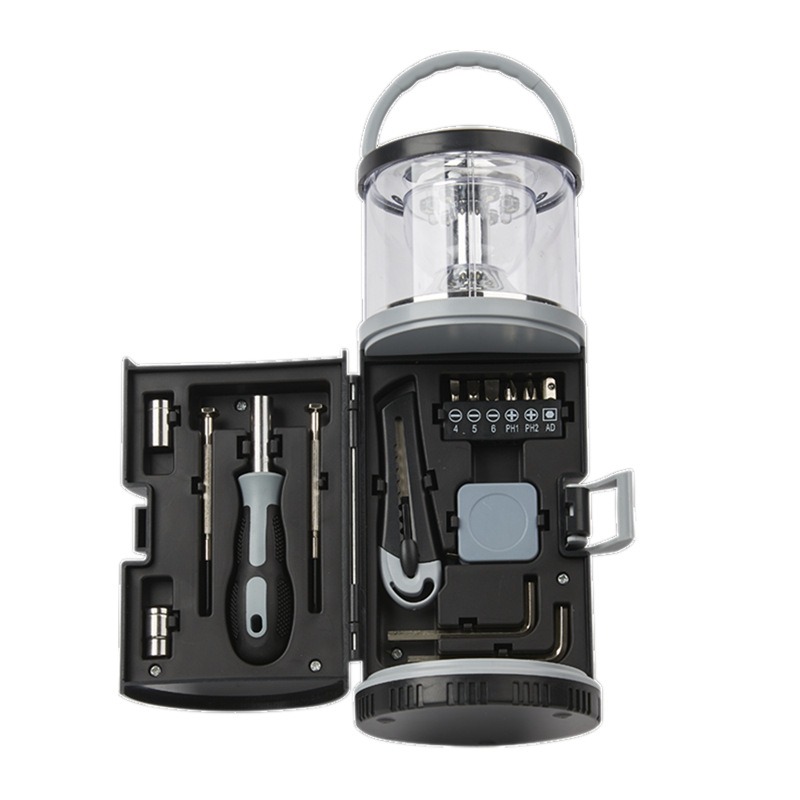 Outdoor Lighting Repair - Lampa kempingowa z zestawem narzędzi ręcznych,
