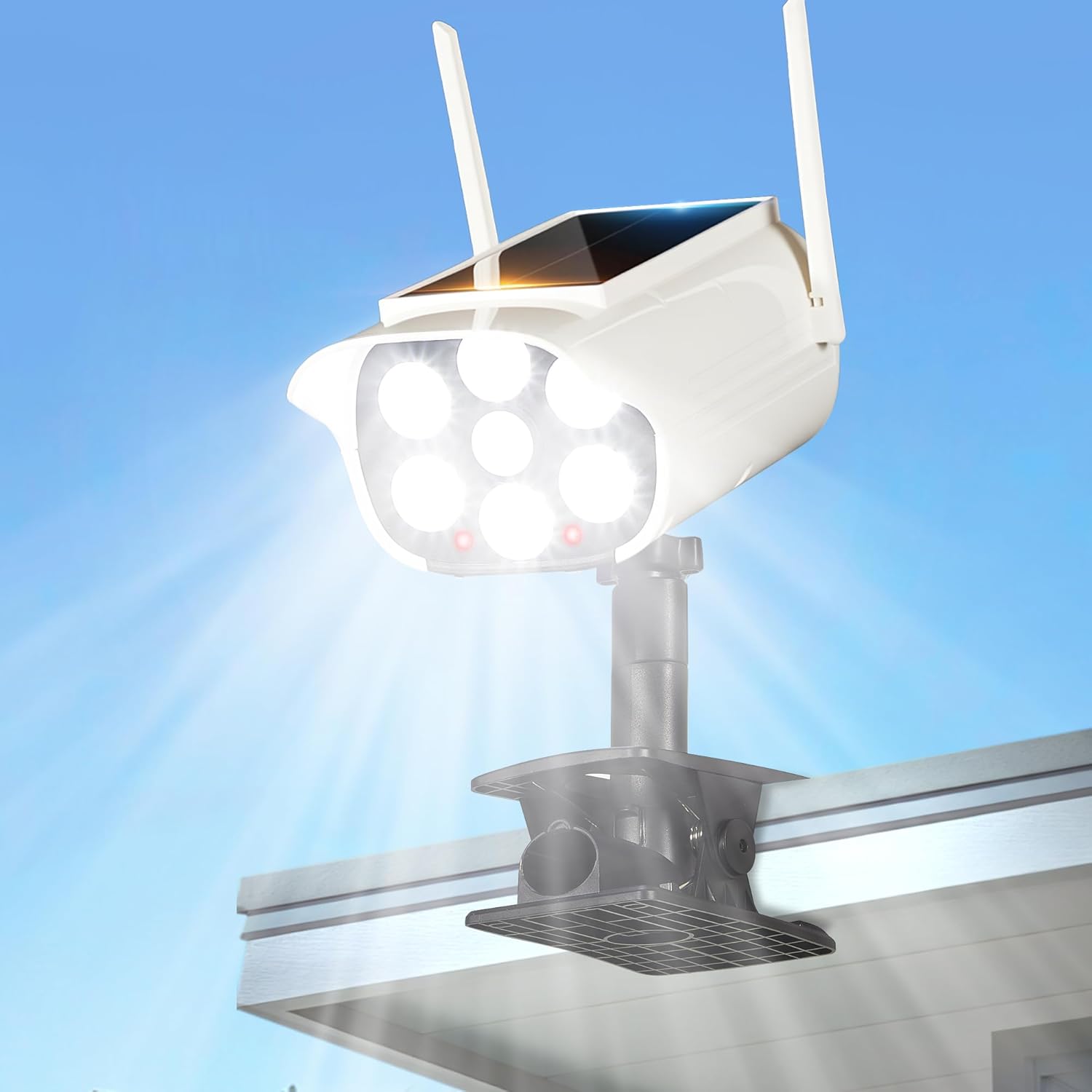 Outdoor Lighting On Fence - Solarna lampa uliczna LED z klipsem,