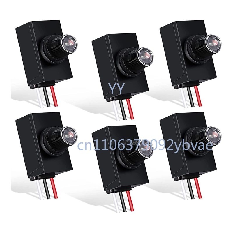 Photocell Outdoor Lighting - 6 sztuk czujników zmierzchu do oświetlenia