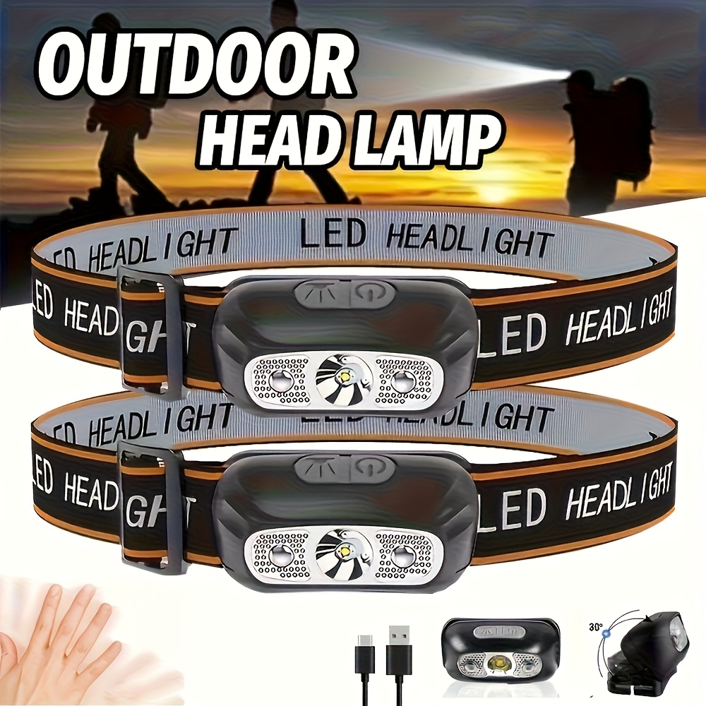 Outdoor Lighting Repair - Mocna latarka czołowa przenośna LED z