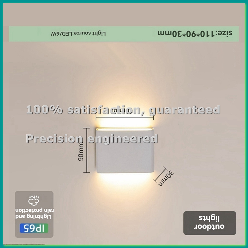 Outdoor Lighting Sconce - Kinkiet LED Wodoodporny Zewnętrzny Wewnętrzny Lampa
