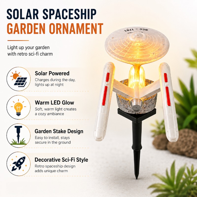 Lampa ogrodowa Star Trek USS E – Photocell Outdoor Lighting recenzja i cena