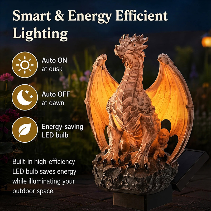 Lampa ogrodowa solarna Dragon  – Photocell Outdoor Lighting recenzja i cena