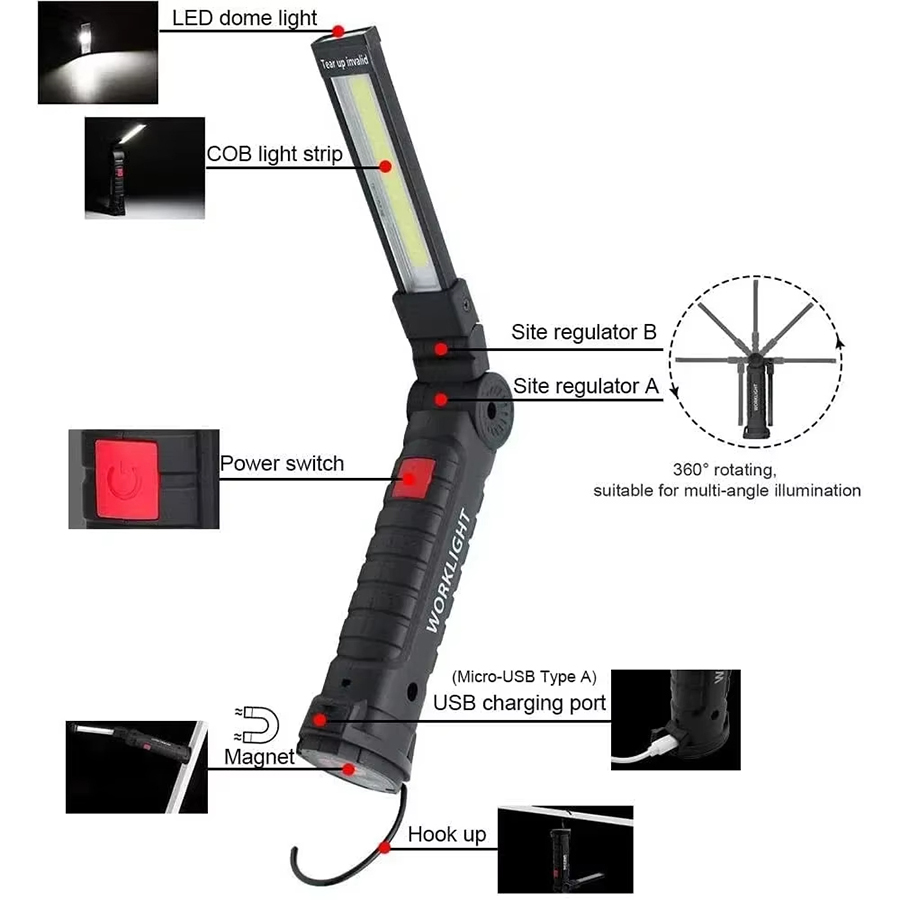 Przenośna latarka LED z magnet – Outdoor Lighting Panel recenzja i cena