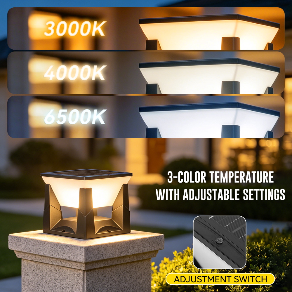 3-kolorowa solarna lampa słone – Outdoor Lighting On Fence recenzja i cena
