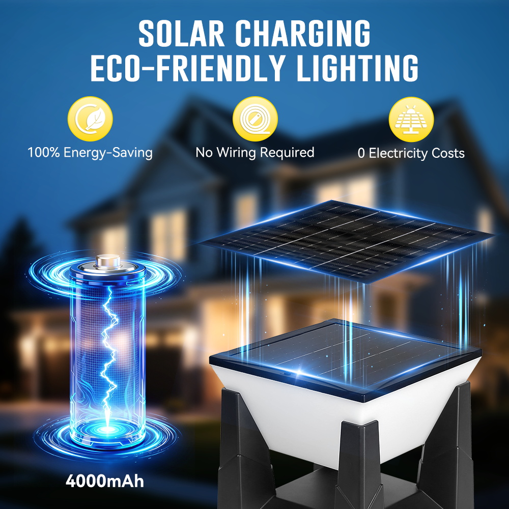 3-kolorowa solarna lampa słone – Outdoor Lighting On Fence recenzja i cena