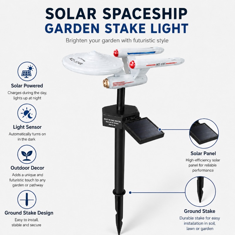 Lampa ogrodowa Star Trek USS E – Photocell Outdoor Lighting recenzja i cena