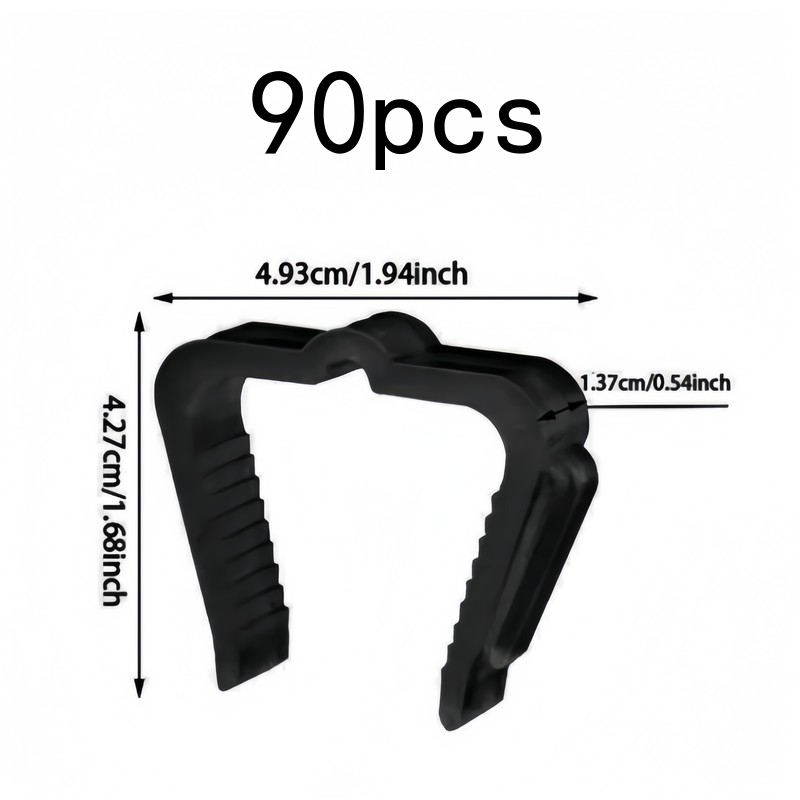 90 sztuk czarnych klipsów do o – Outdoor Lighting On Fence recenzja i cena