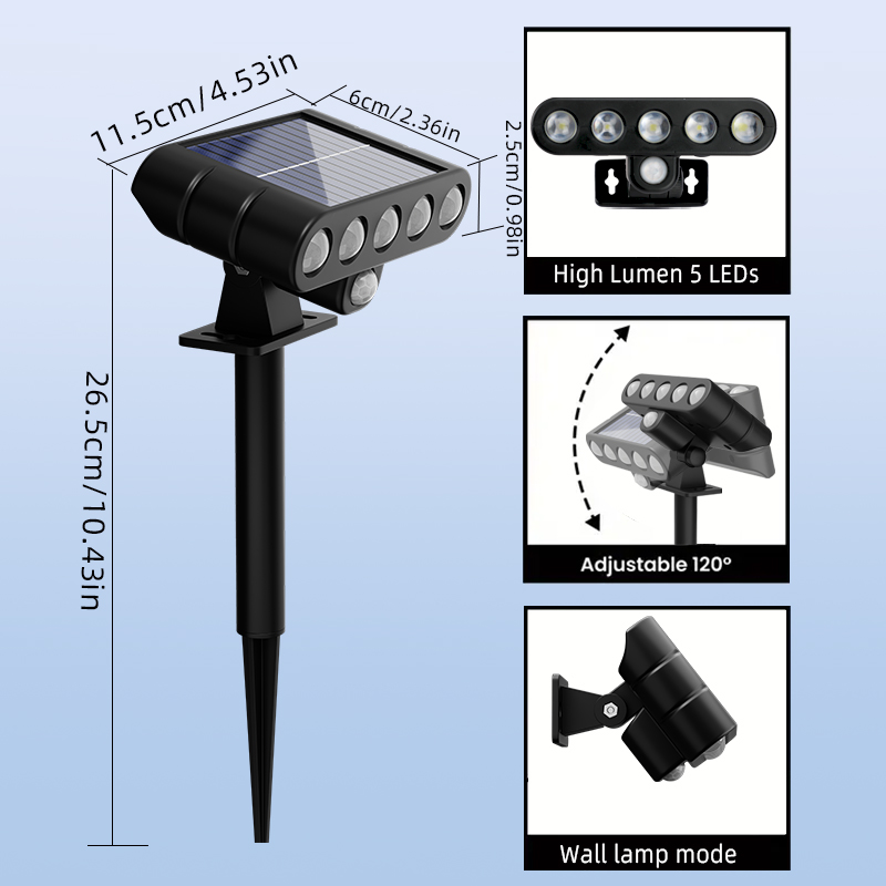 4 szt. Solarna lampa ścienna z – Outdoor Lighting On Fence recenzja i cena
