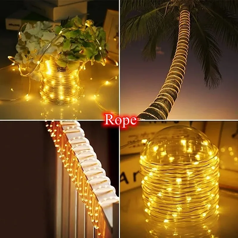 LED Solar Strip Rope Tube Fair – Outdoor Lighting On Fence recenzja i cena