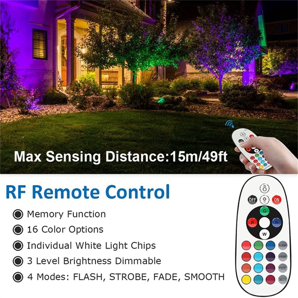 Oświetlenie krajobrazowe RGBW  – Outdoor Lighting Ip65 recenzja i cena