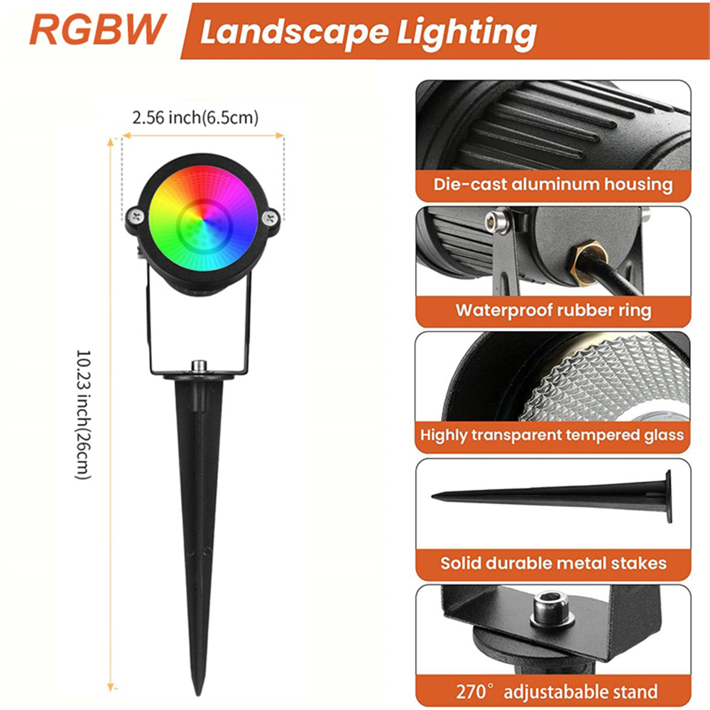 Oświetlenie krajobrazowe RGBW  – Outdoor Lighting Ip65 recenzja i cena